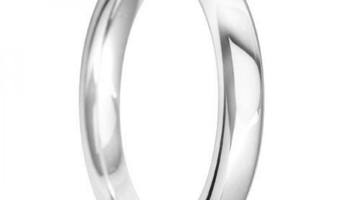 Platinum Plain Court Shape Wedding Ring UK Hallmarked Widths 2mm-4mm Sizes J-Z